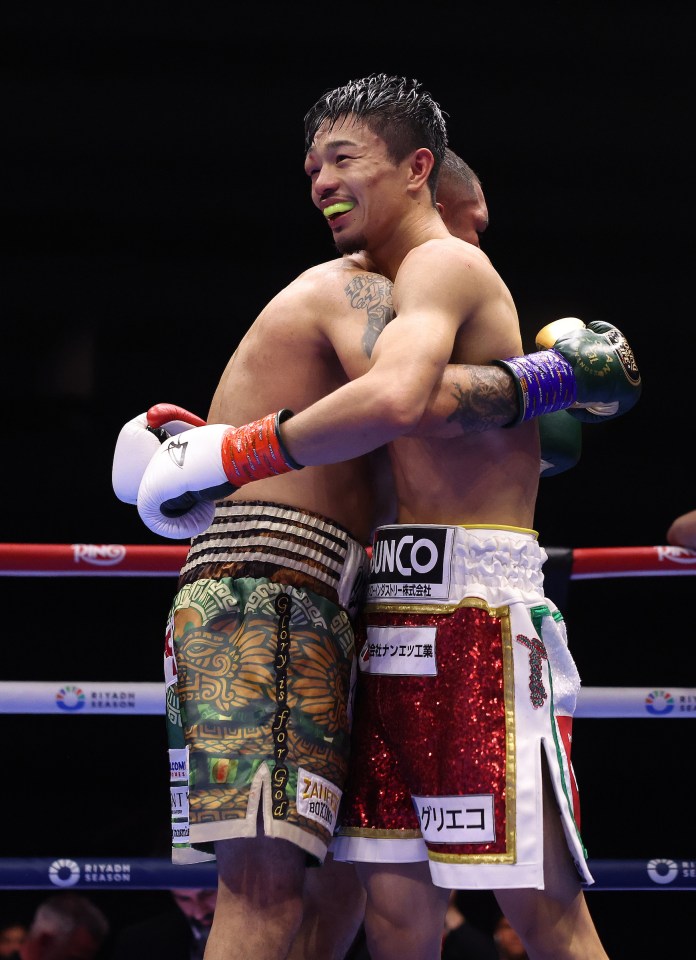 Riyadh, Saudi Arabia: Junto Nakatani v Sebastian Hernandez, Super Bantamweight Contest<br />
27 December 2025<br />
Picture By Mark Robinson Matchroom Boxing<br />
The fighters at the final bell.