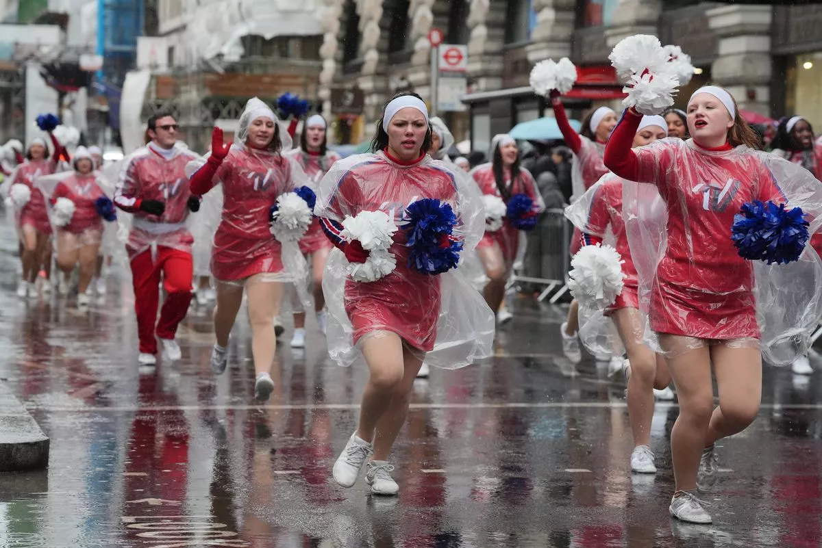 Performers during the New Year's Day Parade in central London