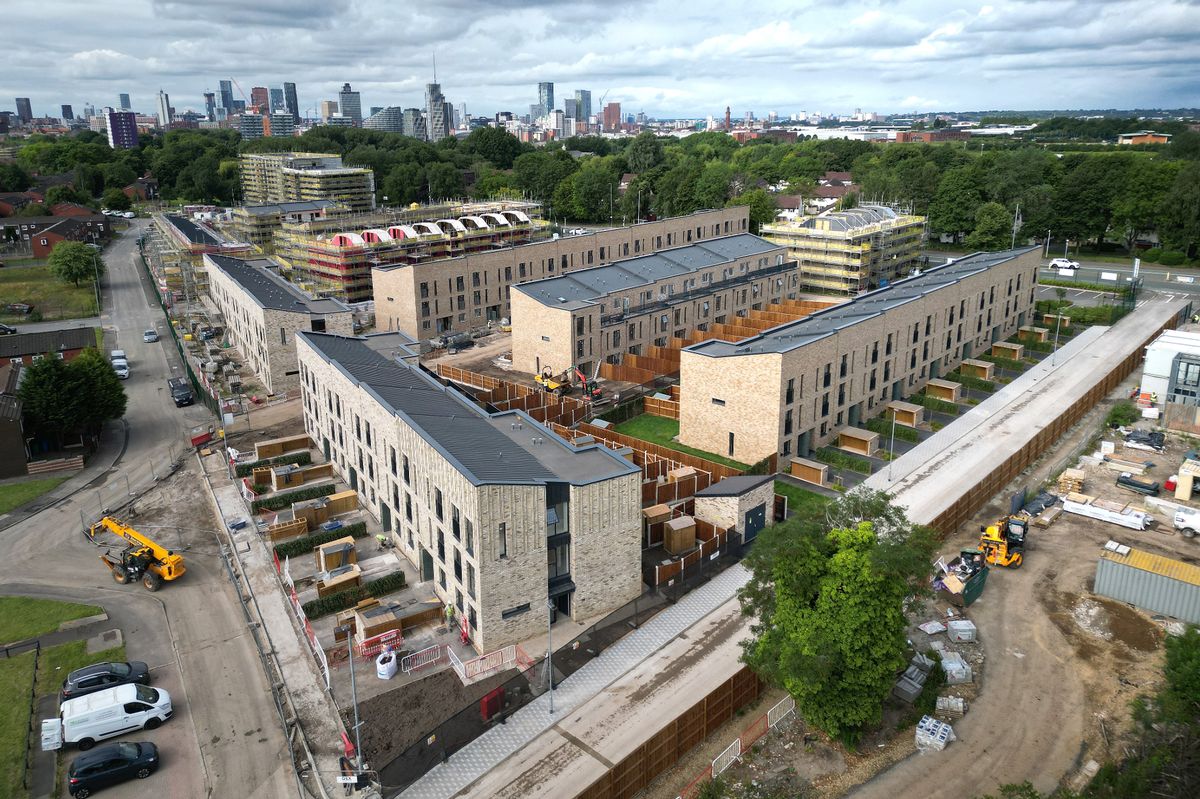 Victoria North Manchester development images of Collyhurst Village and surrounding areas for long read . 18 July 2025