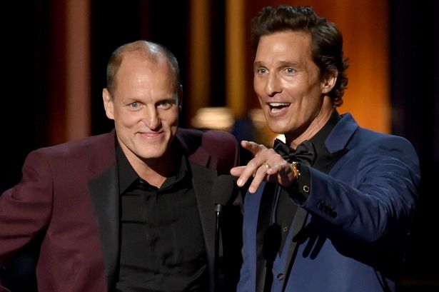 Woody Harrelson (L) and Matthew McConaughey