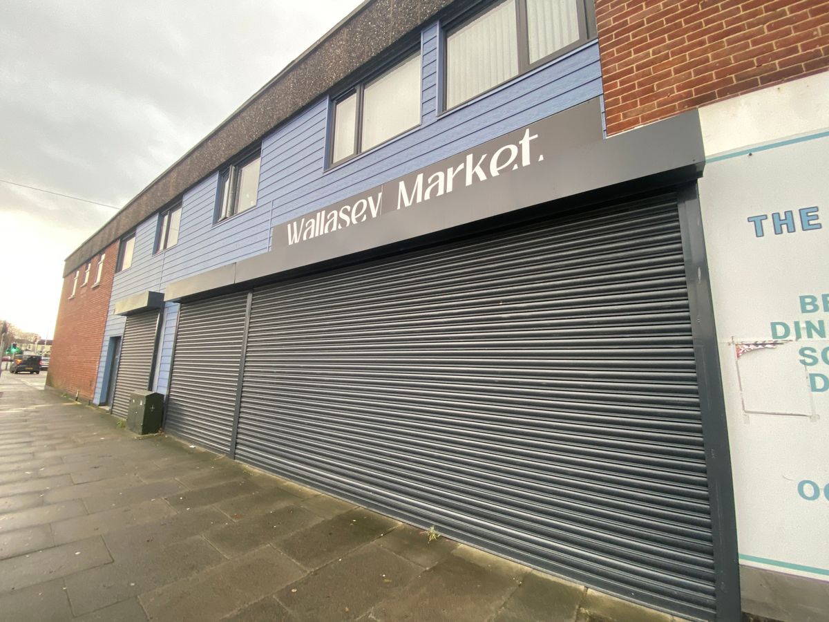 A closure order has also been posted on the front of Wallasey Market in Liscard, Wallasey.