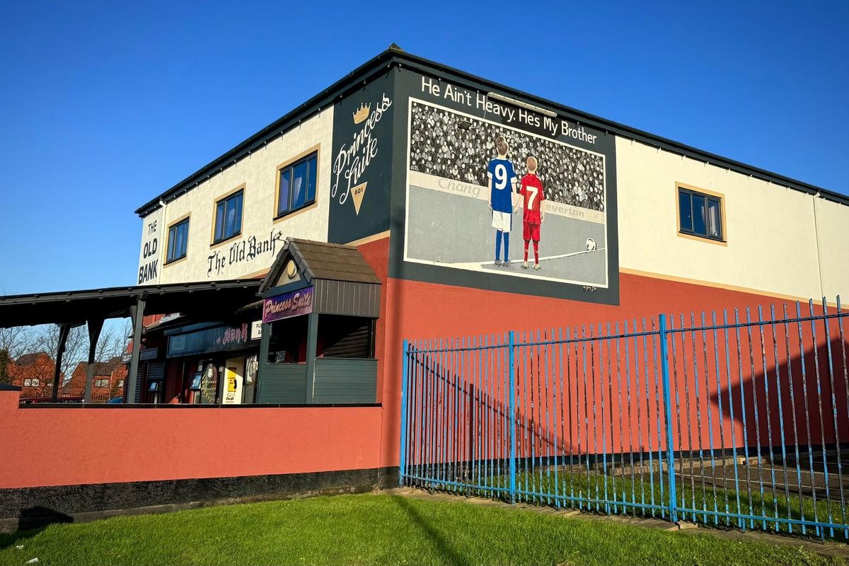 A mural tribute to the 97 people who lost their lives in the Hillsborough disaster