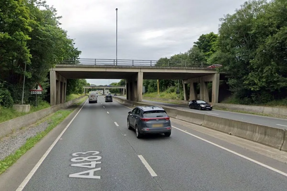The A483 near the B&Q roundabout