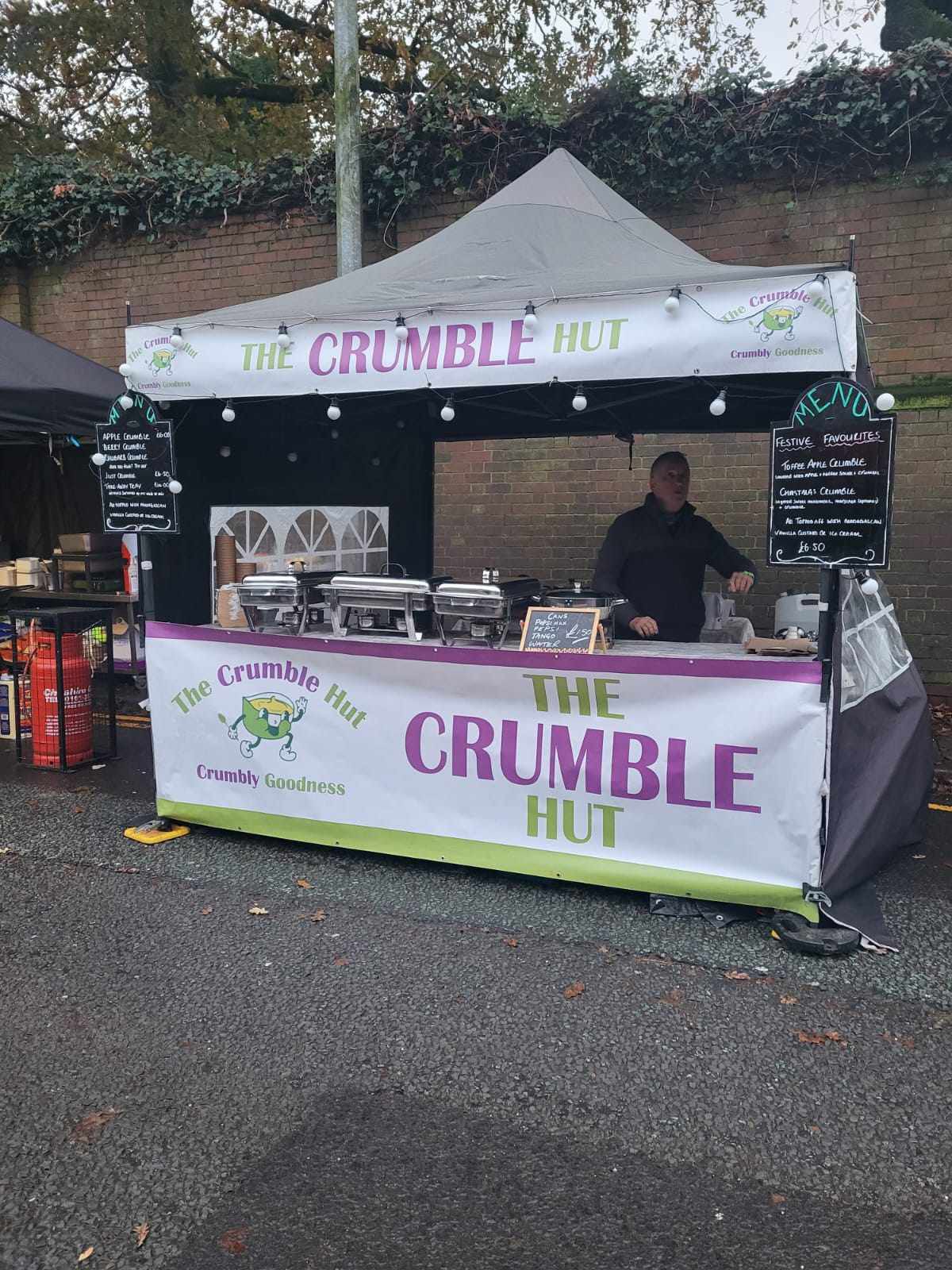 The Crumble Hut from Boldmere hard at work