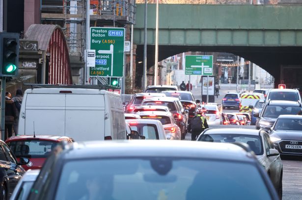Traffic previously on New Quay Street at the junction with Trinity Way 