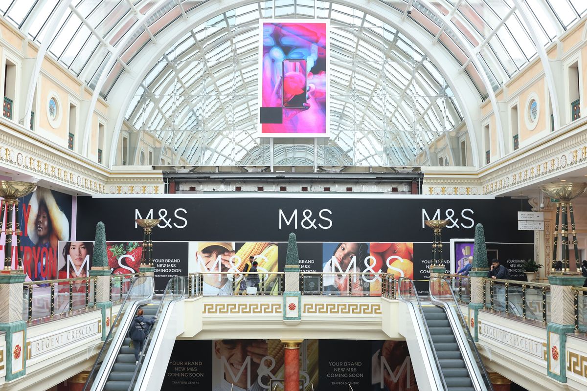 GV of the new M&S at the Trafford Centre that's replacing what was once Debenhams,