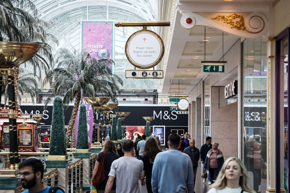 GV of the new M&S at the Trafford Centre that's replacing what was once Debenhams,