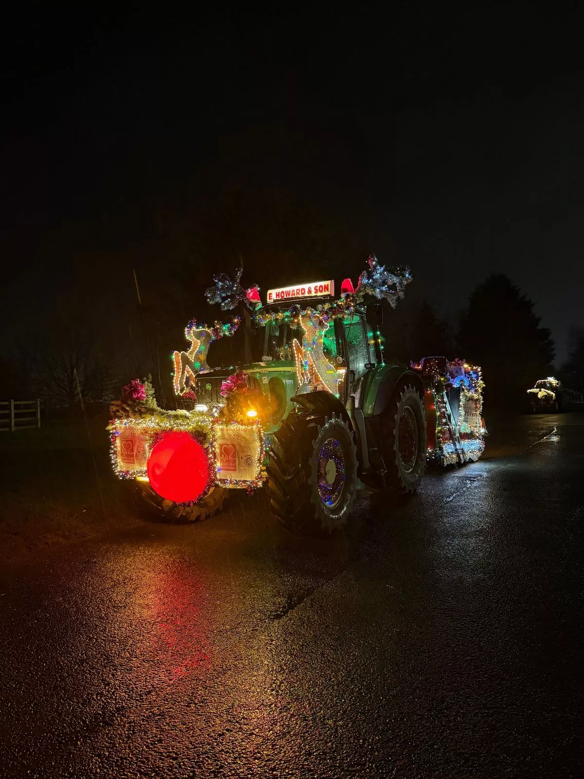 Each tractor took part in a tour of more than two hours to show off their designs to thousands of spectators