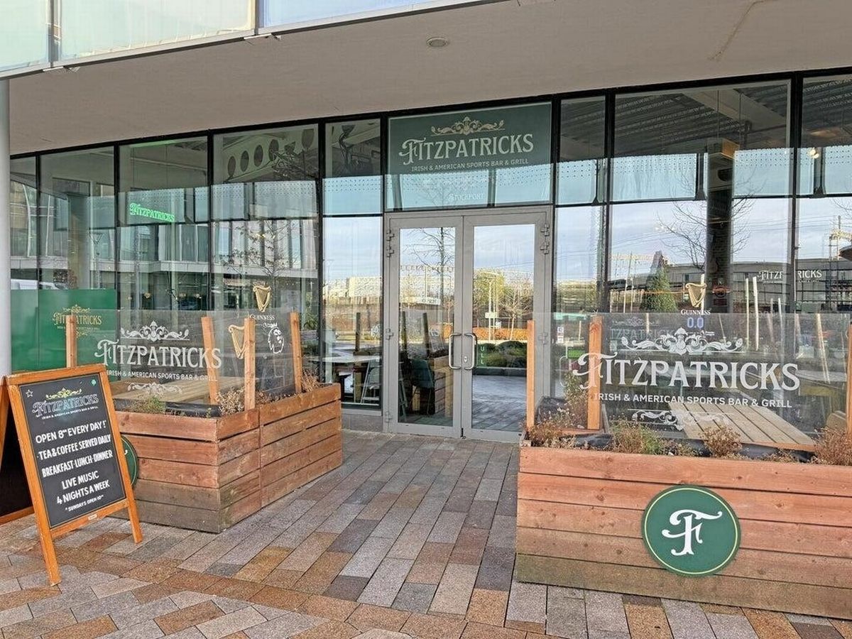 The Irish American sports bar and grill is situated opposite Stockport Railway Station