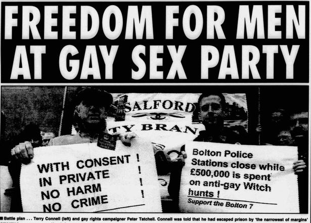 A Manchester Evening News article of the Bolton Seven case, printed on Saturday, 21 February 1998