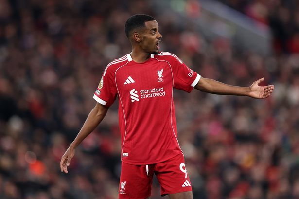 Alexander Isak was relieved after scoring his first Premier League goal for Liverpool