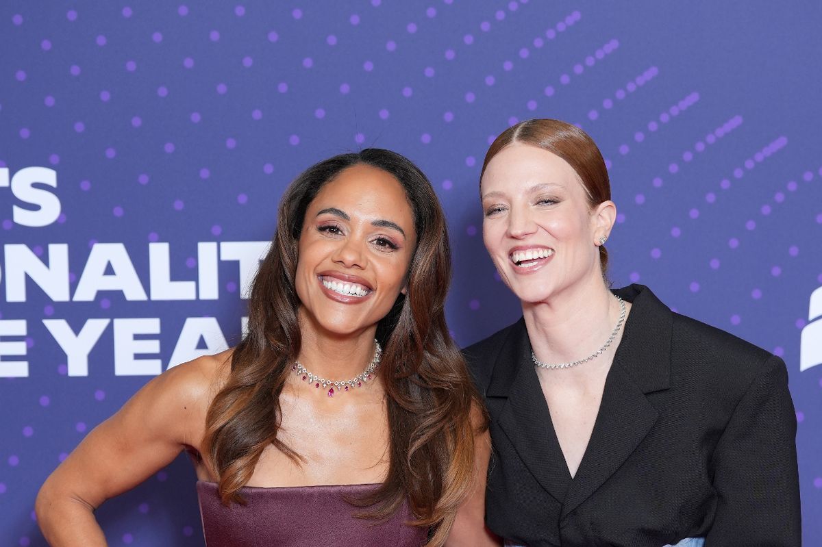 Alex Scott and Jess Glynne at SPOTY