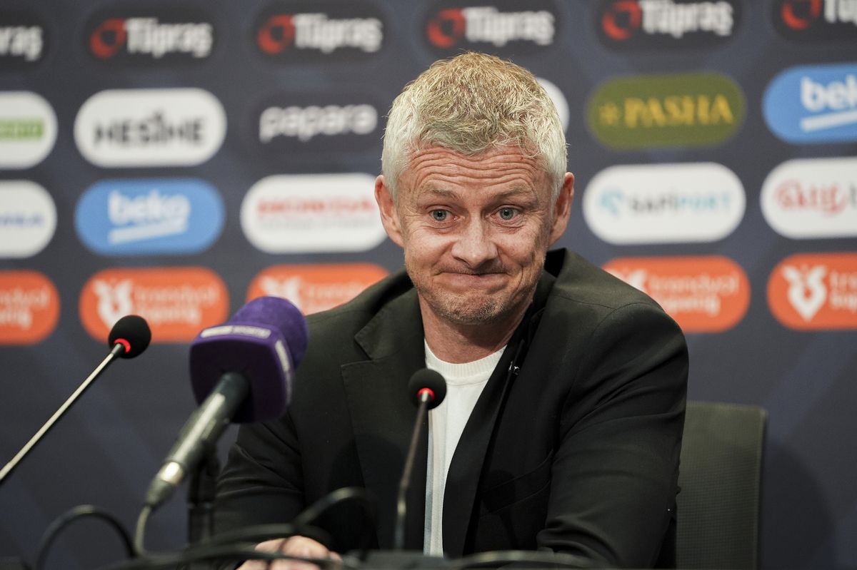 Ole Gunnar Solskjaer speaks to the media