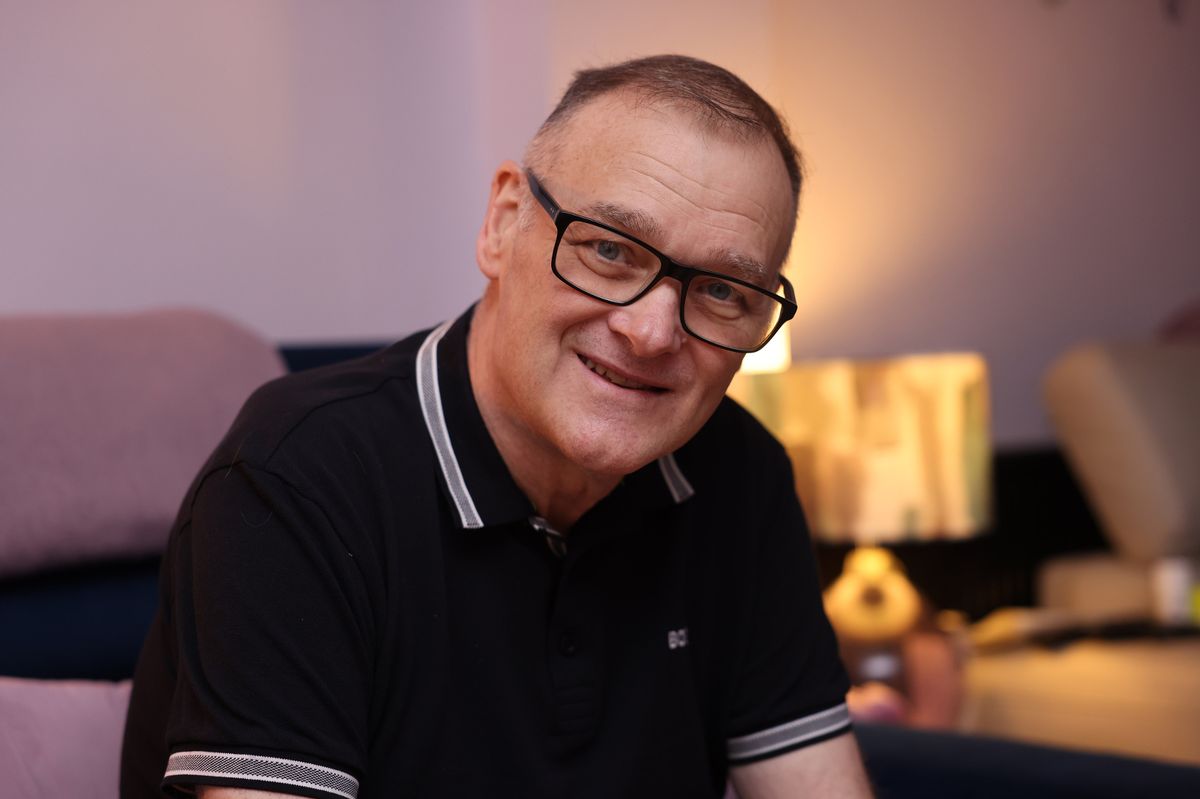 Allan Finnegan at his home 