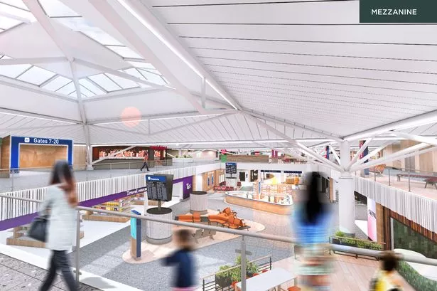 A generated image of what Bristol Airport will look like after its terminal transformation