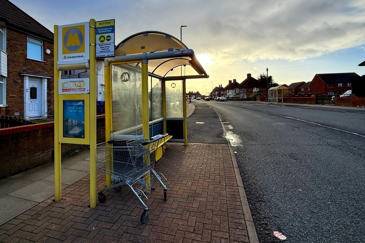 Bus stop on Stockbridge Lane