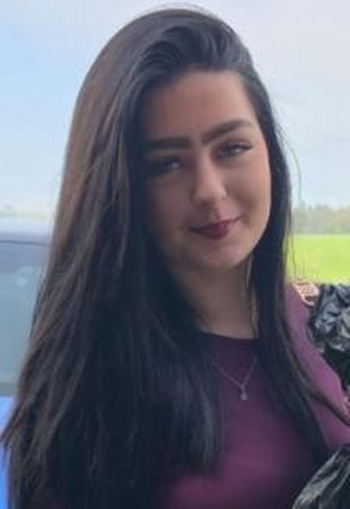 A family issued photo of Caitlin, 15, who is 5ft 10, with black hair, which she usually wears in a ponytail, and has a few freckles on her face. and was last seen wearing a brown short length puffer jacket, a black corset style top, grey jeans, and brown new balance trainers