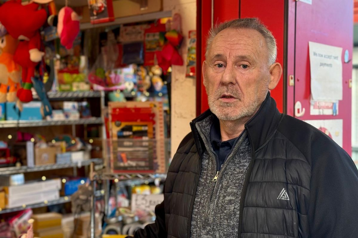 David Taylor, owner of Dave's Toys in Kirkby Market