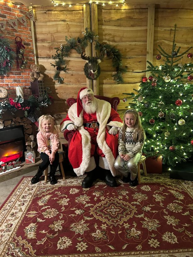 The girls got to have a good chat with Santa
