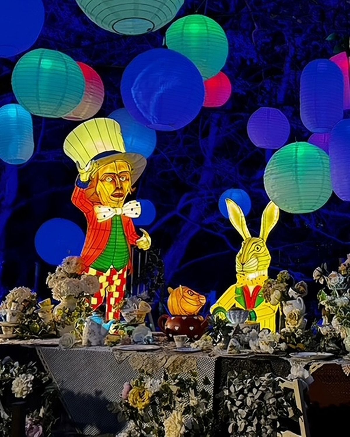 The Alice in the Hidden Garden Light Trail has been cancelled on Tuesday evening amid Storm Bram