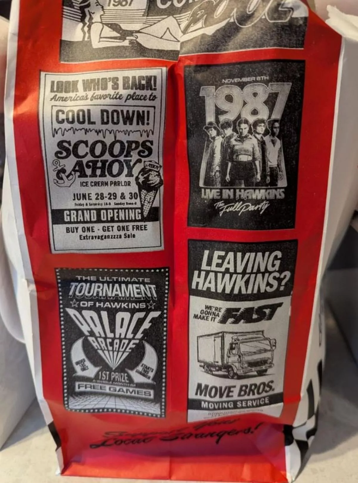 The themed packaging