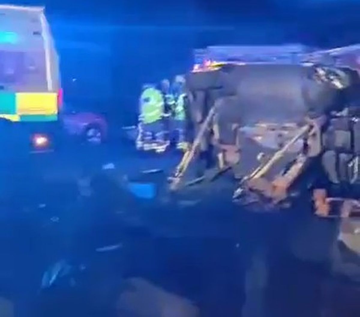 Emergency services attended the crash