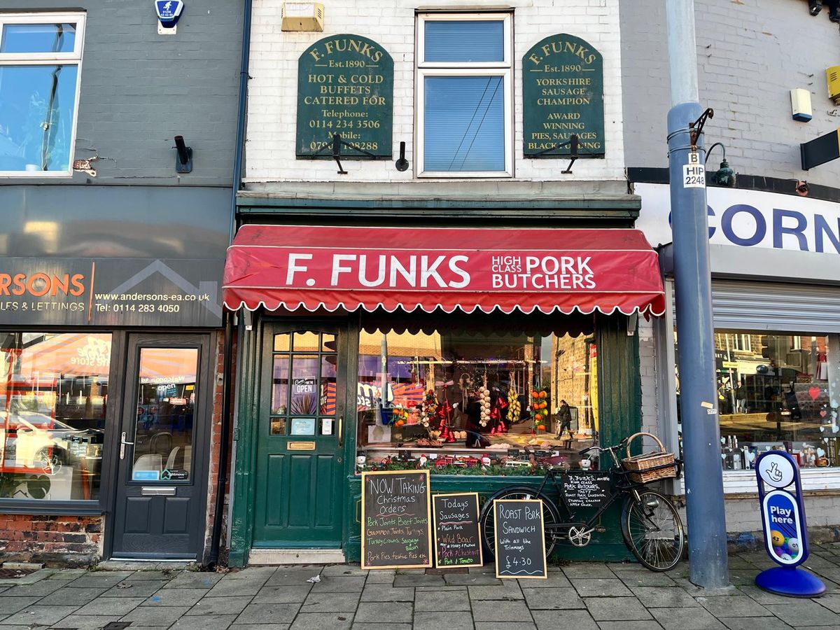 F. Funks Butcher's has been serving customers since 1890