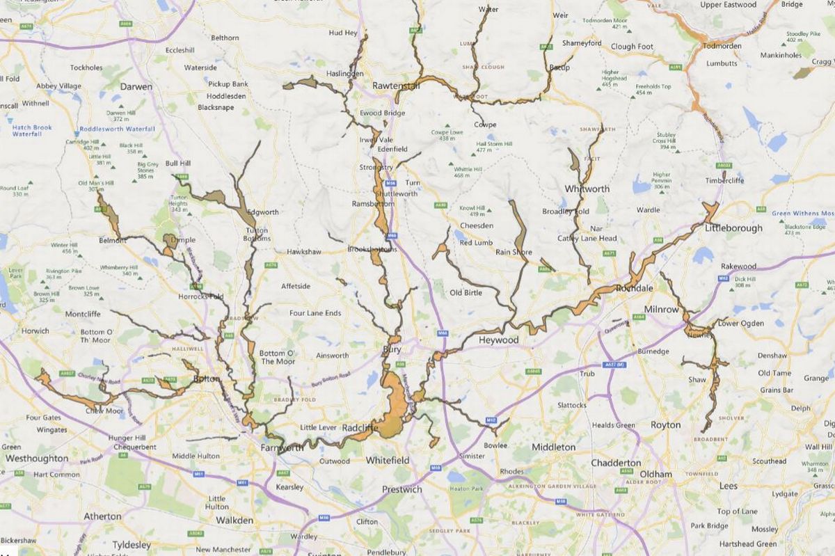 A flood alert is in place for the Upper River Irwell this morning