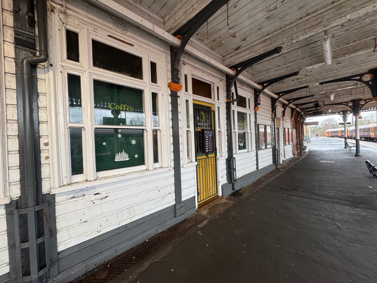 The Folklore café is located on Platform 2 at Sutton Coldfield Railway Station but busy travellers rushing for trains could easily not notice it 