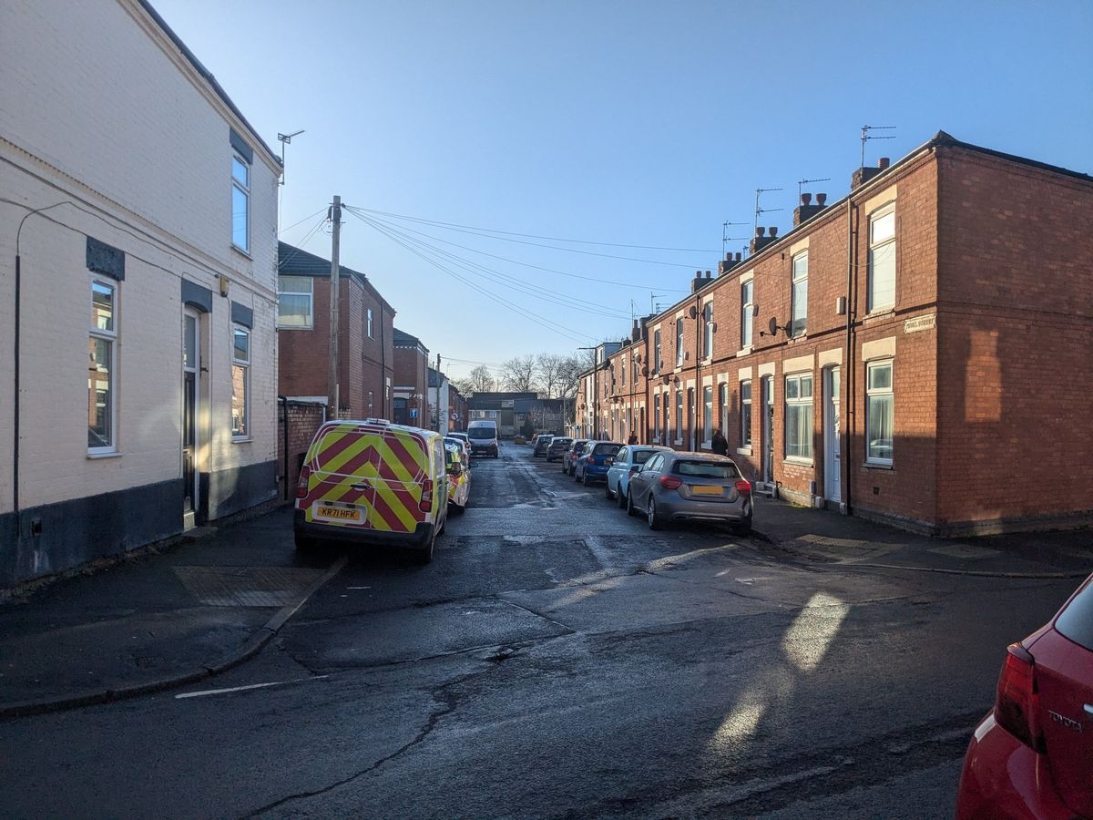 Police on Athol Street, off Belmont Street, Stockport