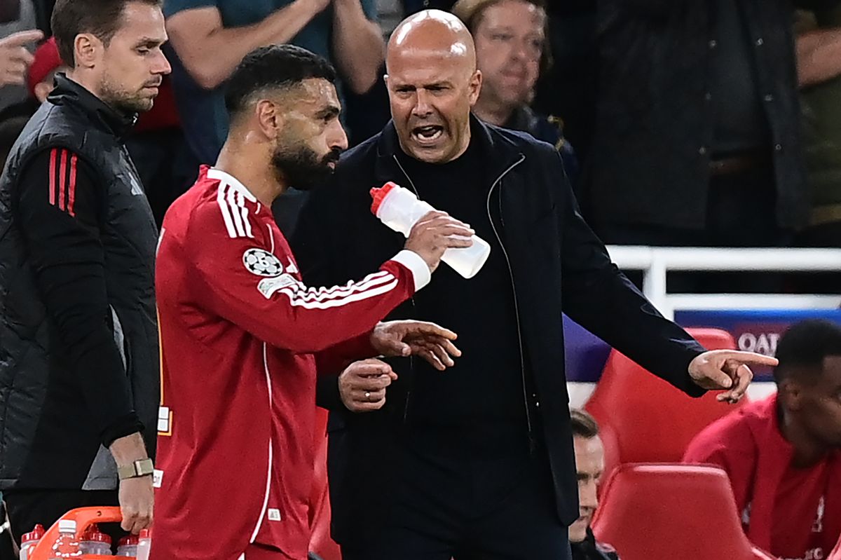 Arne Slot and Mohamed Salah