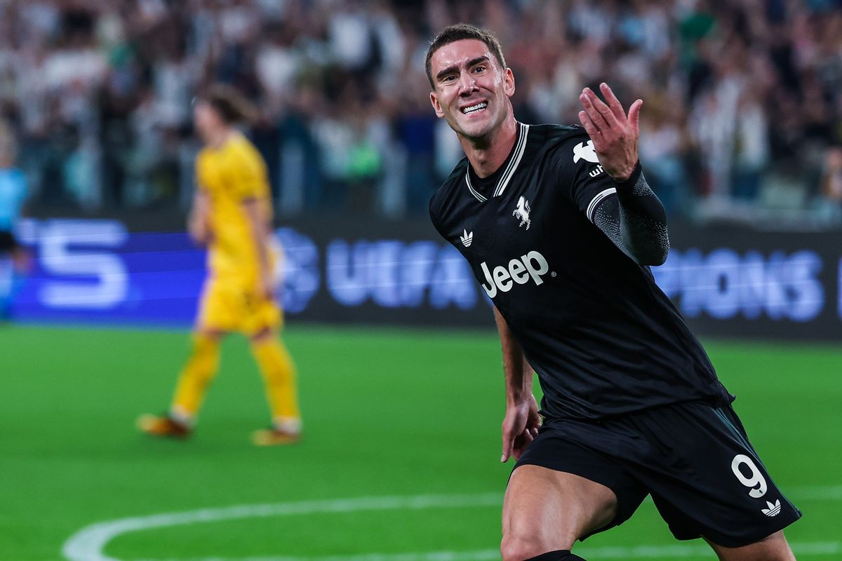Juventus striker Dusan Vlahovic