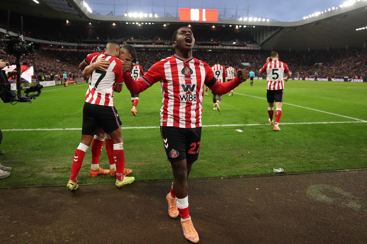 Former Leeds United target Noah Sadiki of Sunderland is one who will be away at AFCON