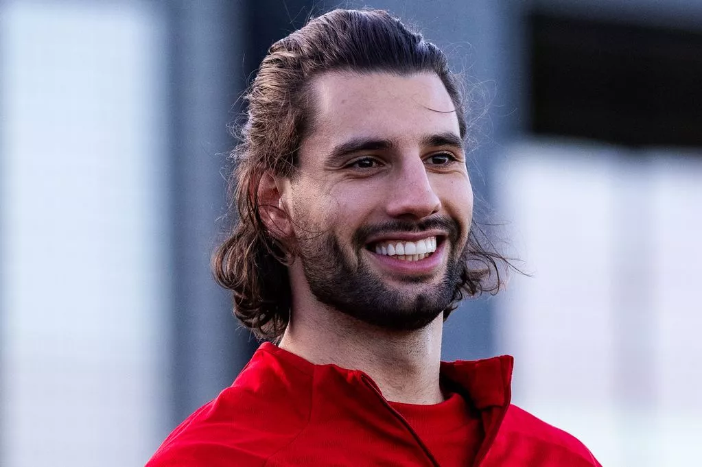 Dominik Szoboszlai in training for Liverpool