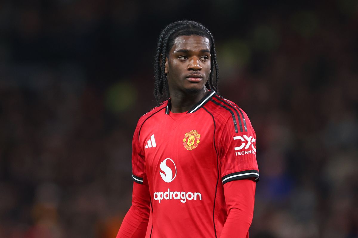  Ayden Heaven of Manchester United during the Premier League match against Newcastle