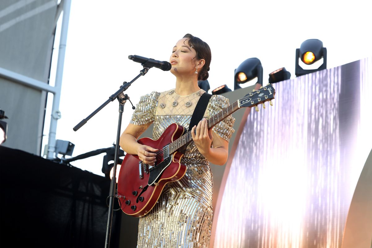 Laufey performs onstage during the Gold House 4th Annual Gold Gala at The Music Center