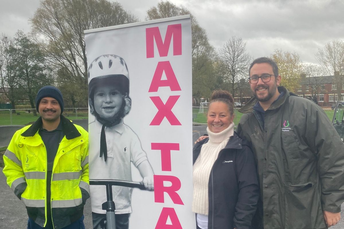Left to right: Vinay Chauhan, Placement Coordinator, Probation Service; Kerrie Rimmer-Chambers and Adam Powsney, Community Payback Manager, Probation Service.