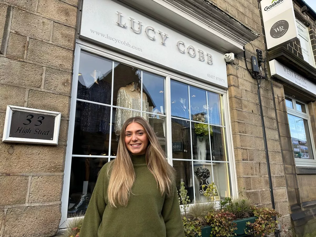 Hannah Stratton, who has managed Lucy Cobb - a staple of Uppermill High Street - for eight years.