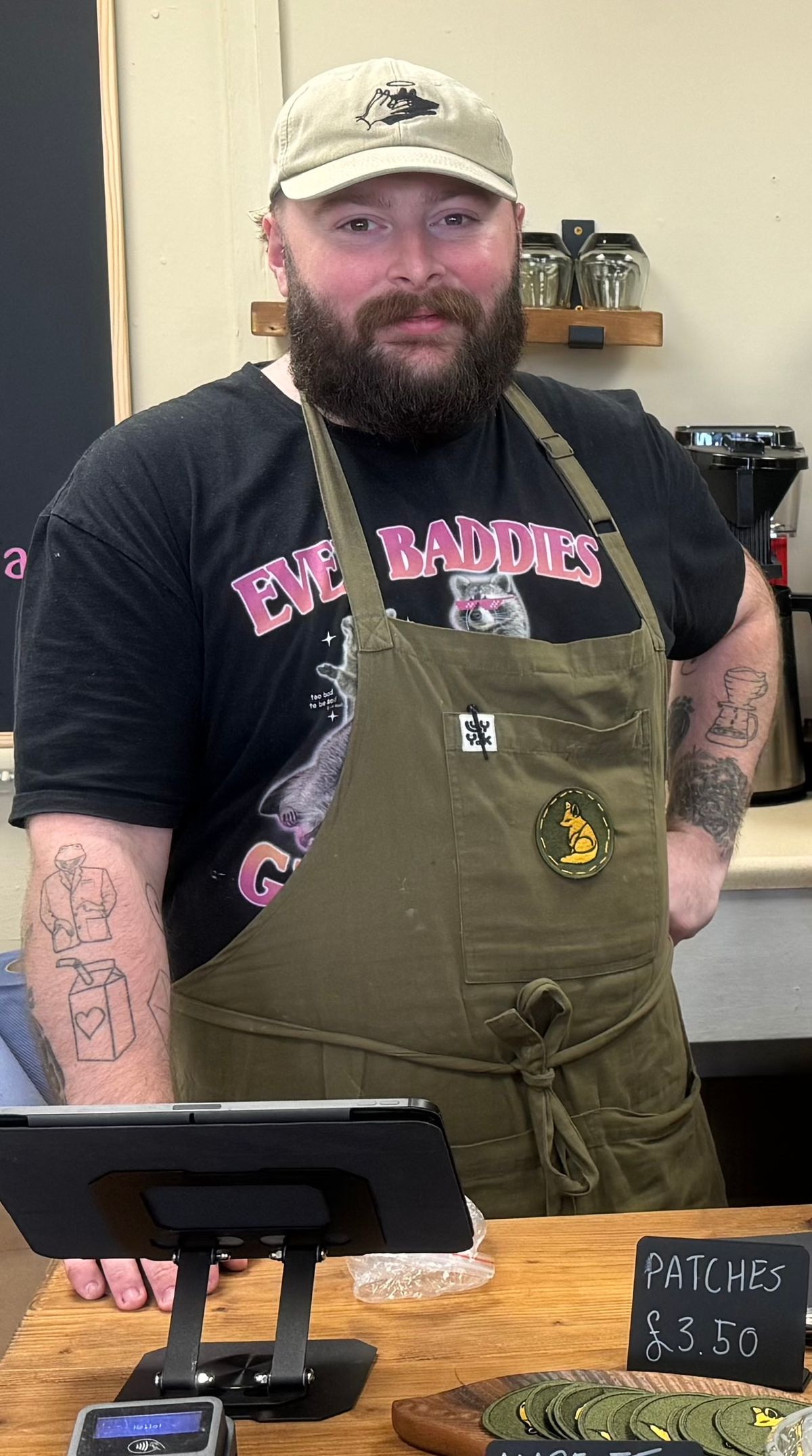 Alex Light, the owner of Folklore at Sutton Coldfield Railway Station