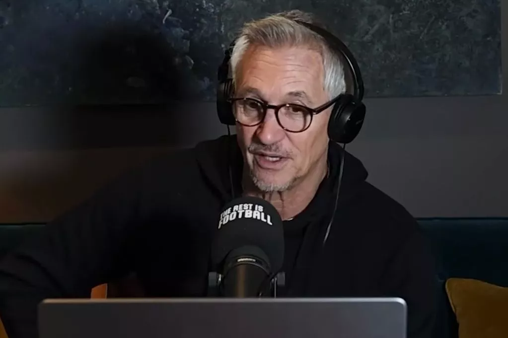 Gary Lineker speaking on The Rest Is Football podcast