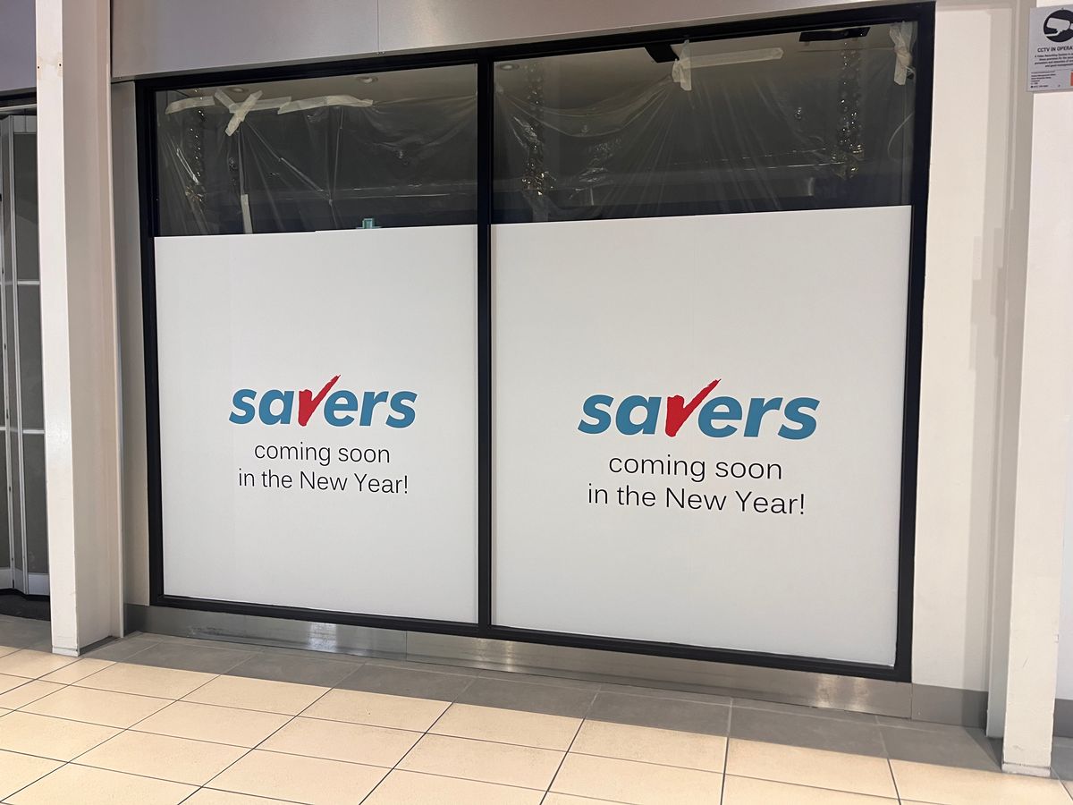 Posters have now gone up in the former Bodycare space for the new arrival