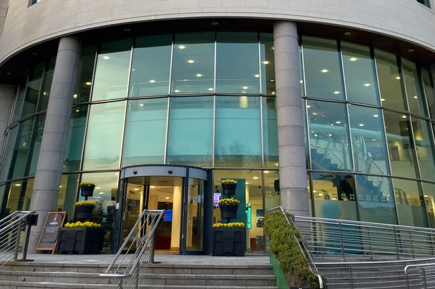General view of Lisburn City and Castlereagh Council headquarters at Lagan Valley Island
