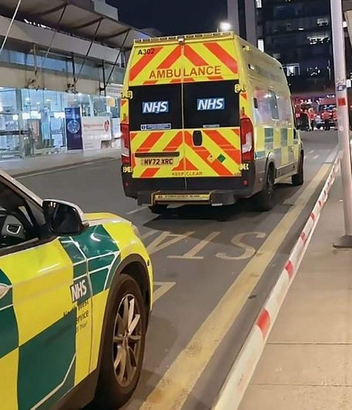 Emergency services at the scene