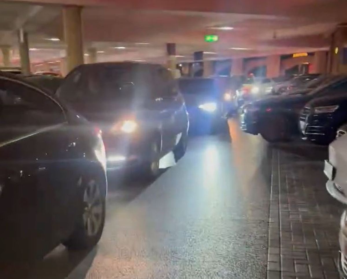 Some motorists said they had been waiting for hours to try and escape