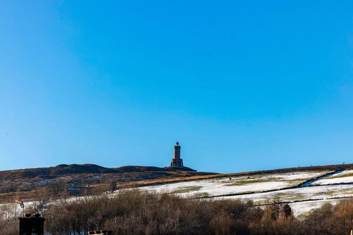 Darwen Tower looking beautiful in the snow