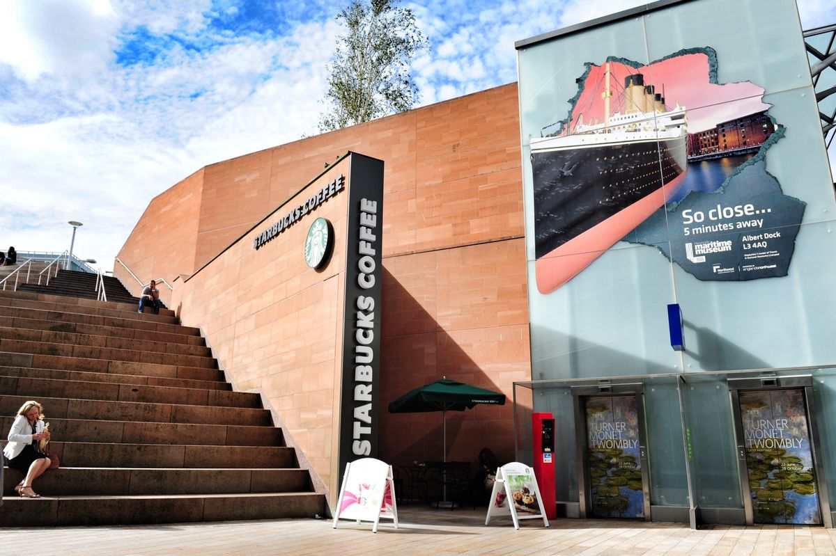 The Starbucks site in Liverpool One