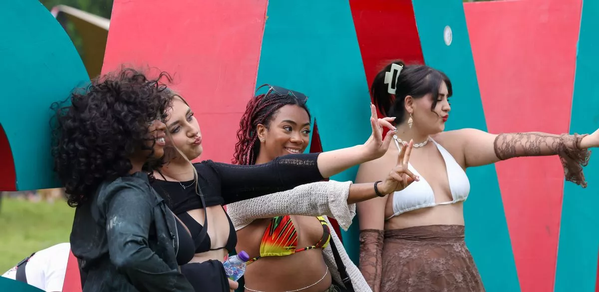 Striking a pose at Love Saves The Day