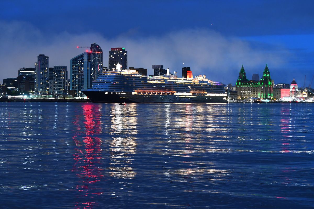 Cunard's Queen Anne sails from Liverpool