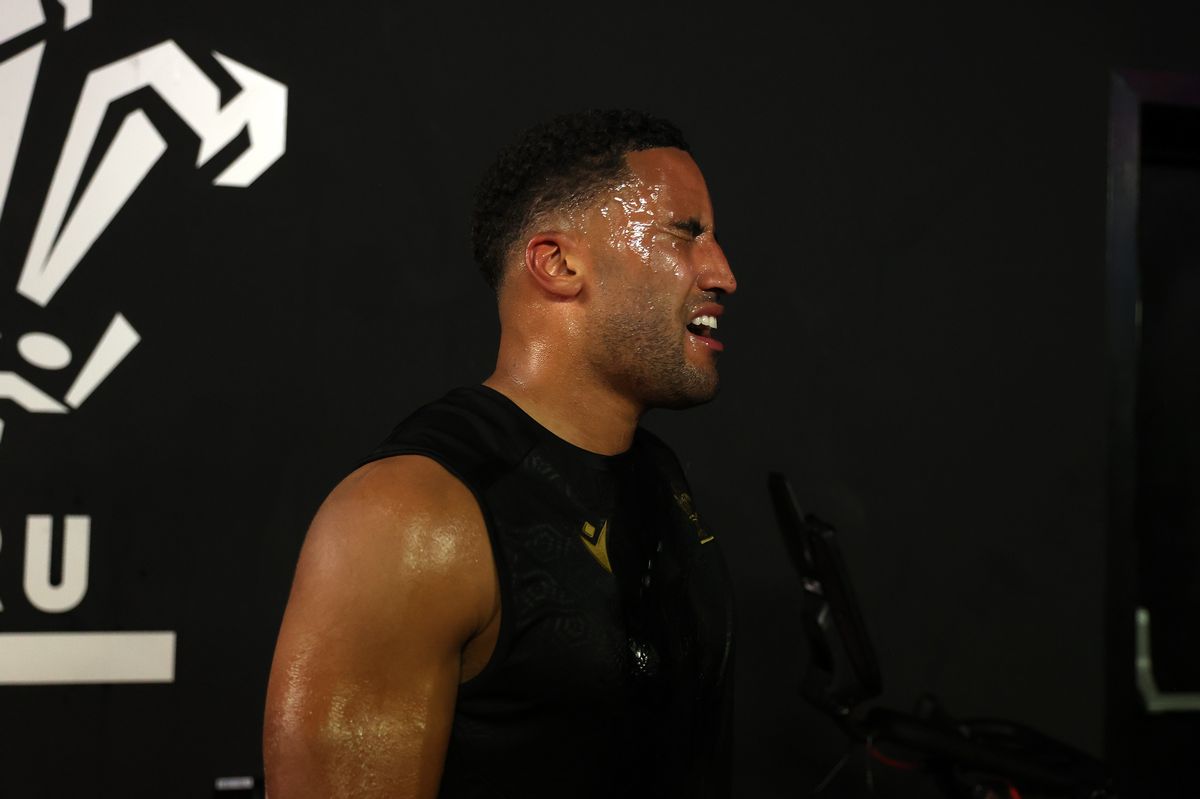 Keelan Giles during training