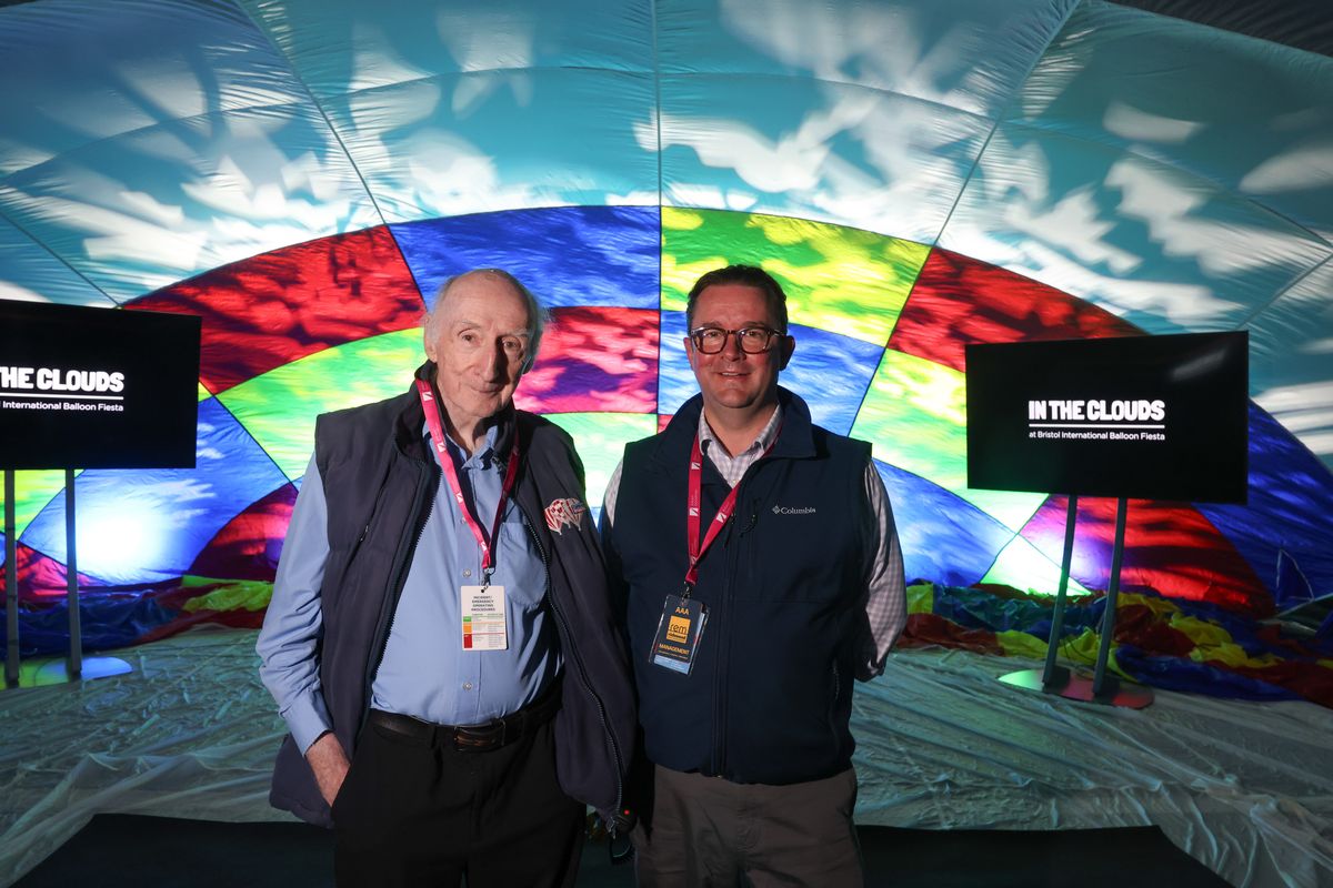 First look at the Bristol International Balloon Fiesta 2025 site, including a brand new attraction for this year - In The Clouds - which allows visitors to step inside a cold inflated balloon envelope and enjoy a soundscape and video from the archives of a historic Bristol balloon flight